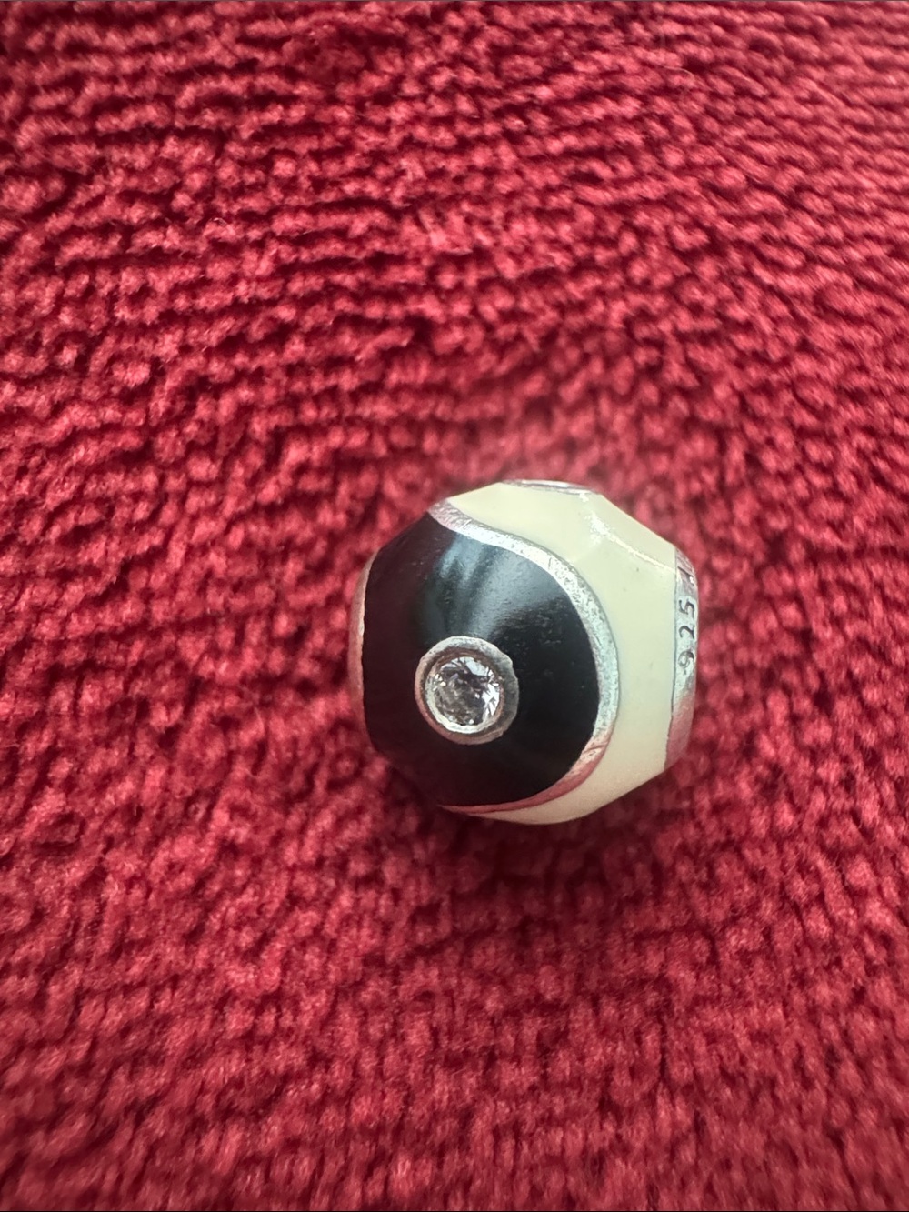 Pandora Yin/Yang CZ Charm - Picture 2 of 3